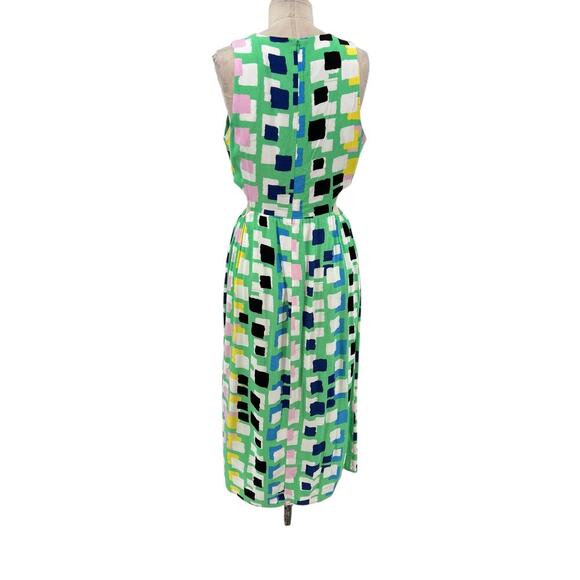 Anthropologie‎ Corey Lynn Calter Midi Dress Abstract Cut Out Green Size Small - Picture 9 of 14